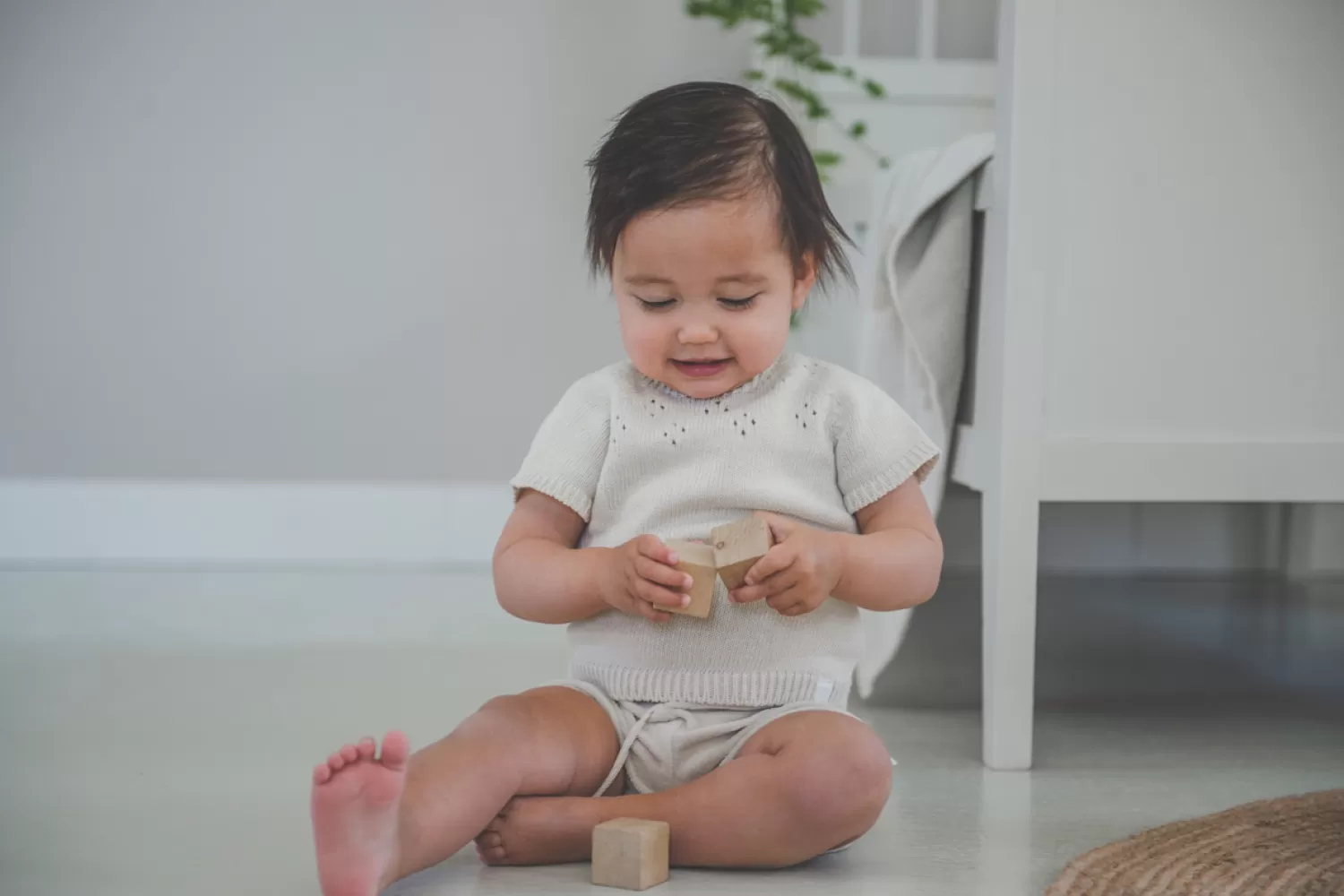 Koeka Baby Trui Korte Mouw Ajour Florin Warm White Online