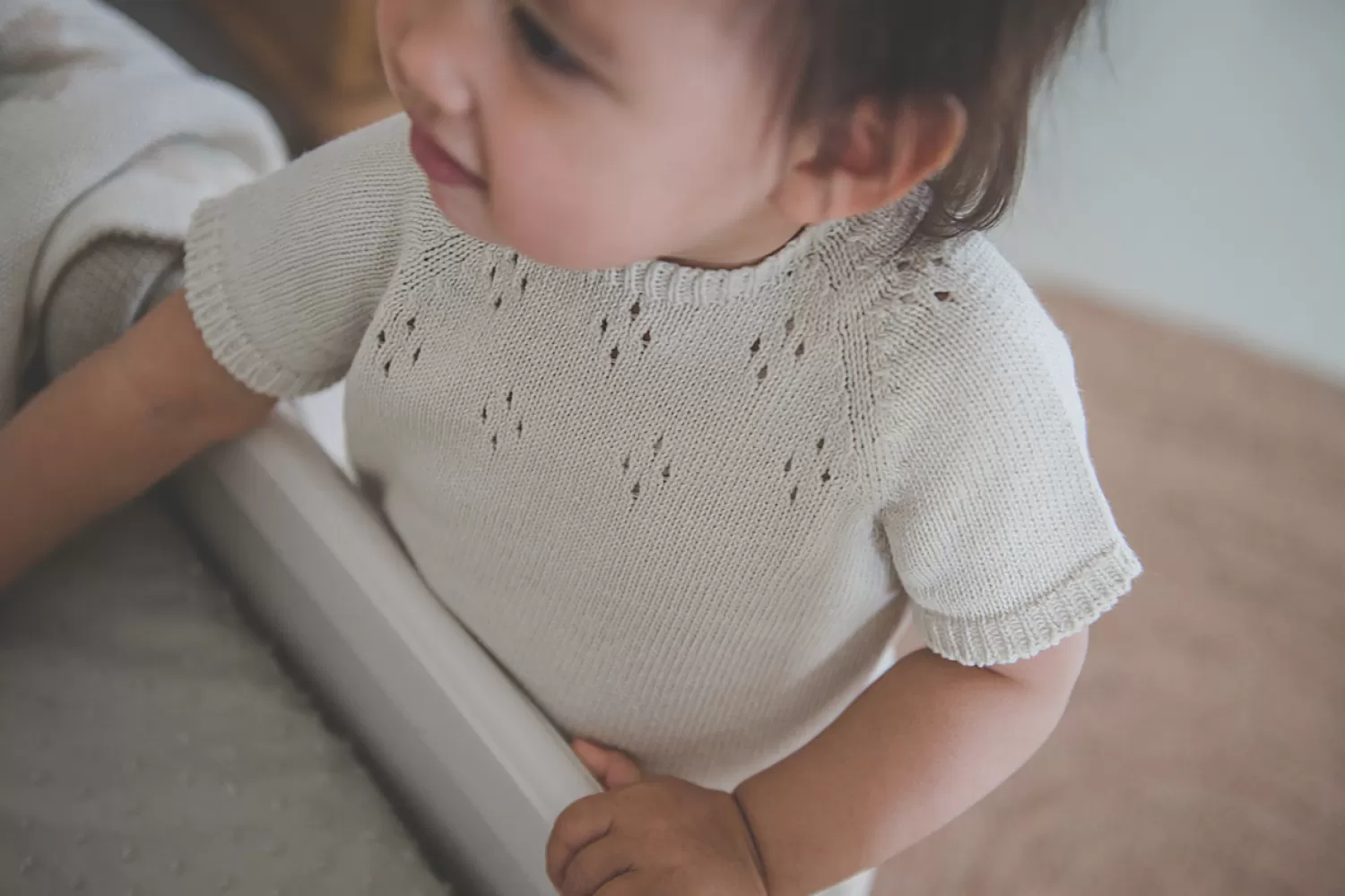 Koeka Baby Trui Korte Mouw Ajour Florin Warm White Online
