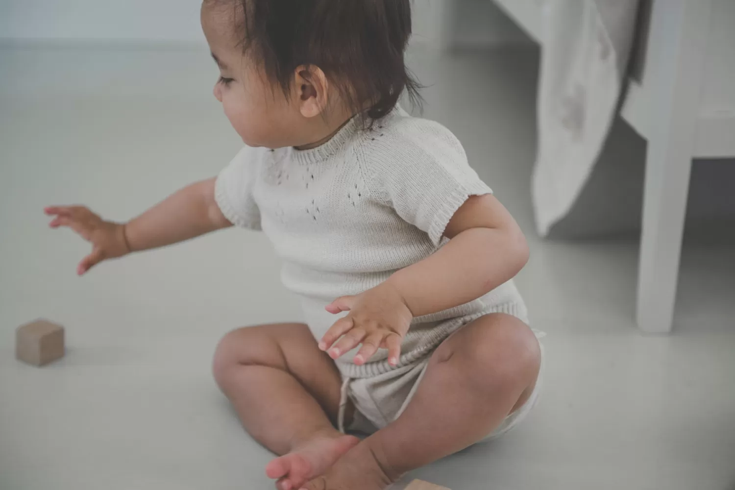 Koeka Baby Trui Korte Mouw Ajour Florin Warm White Online
