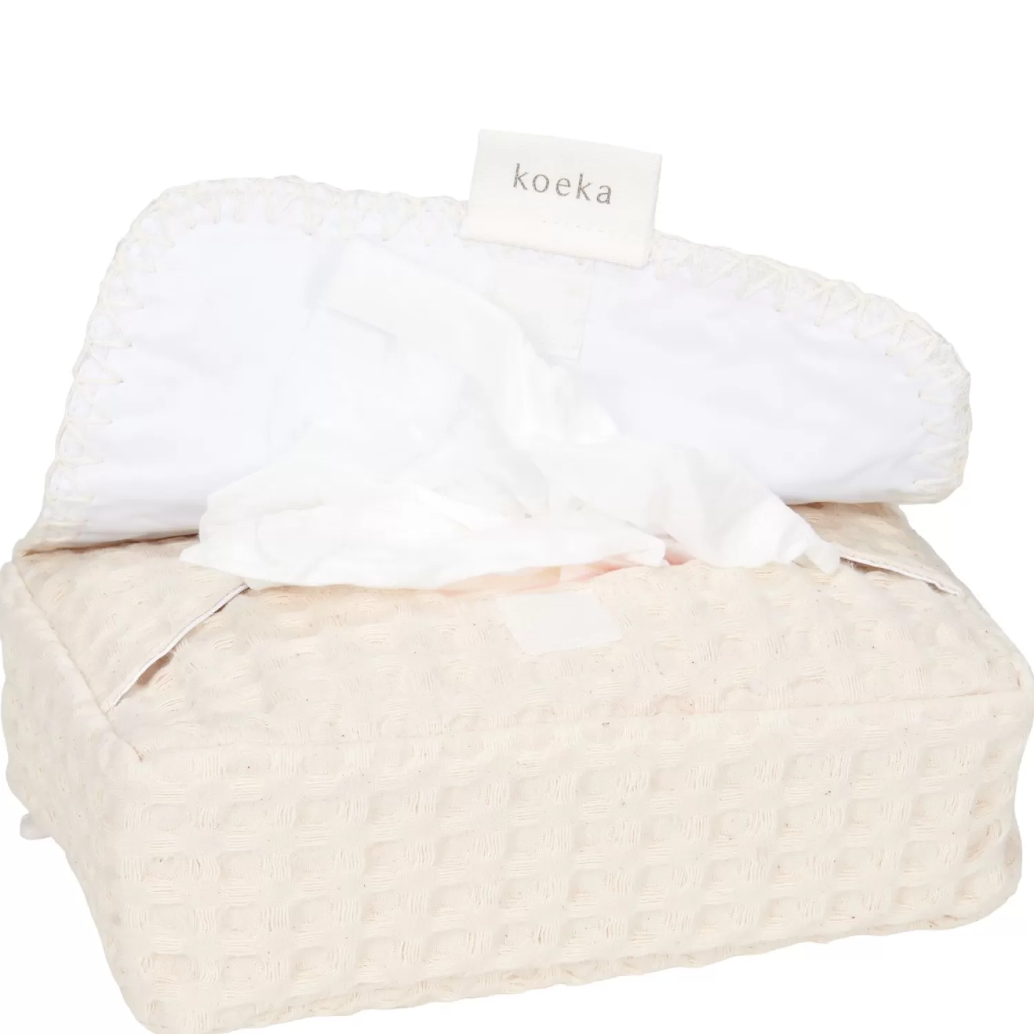 Koeka Hoes Voor Babydoekjes Wafel Antwerp Natural Discount