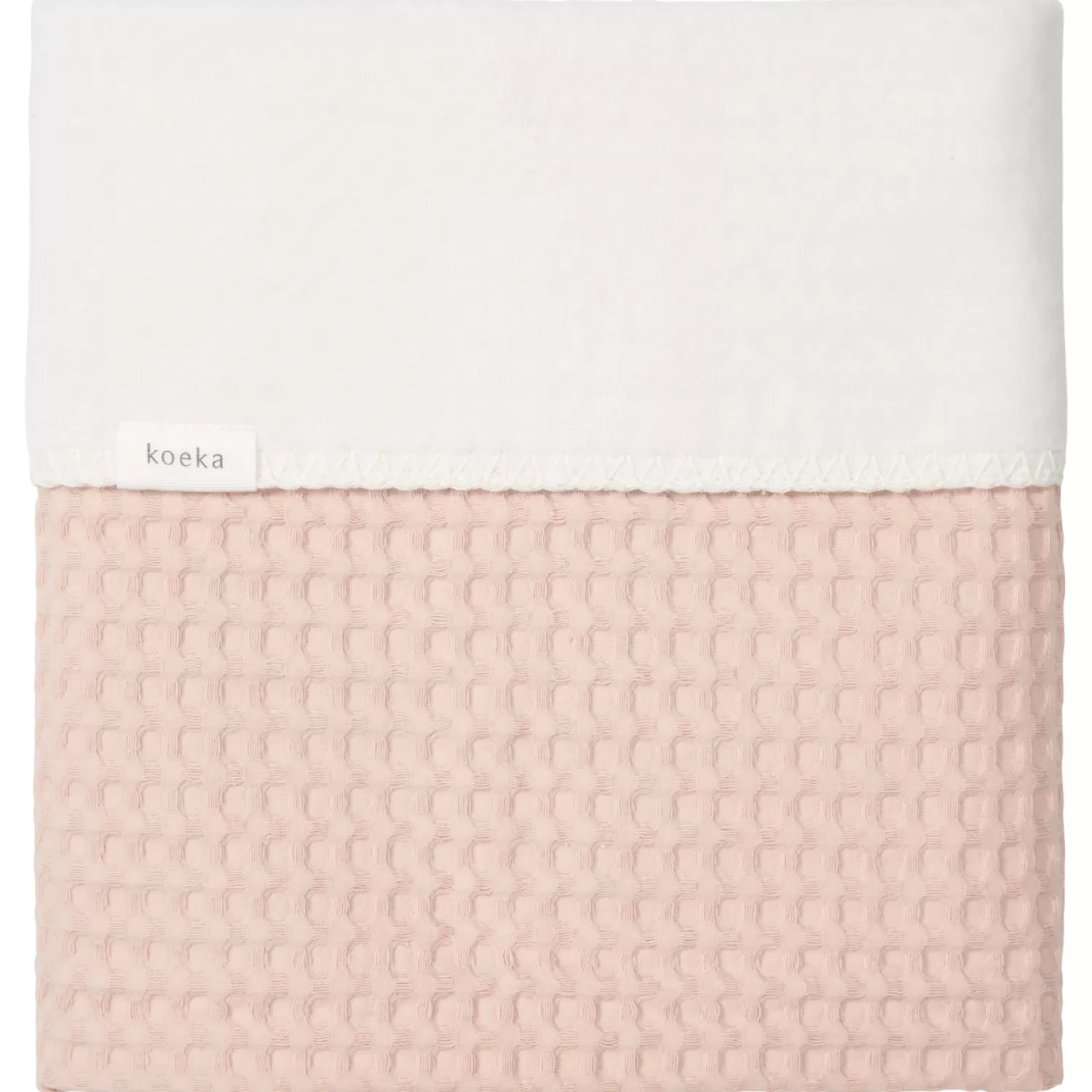 Koeka Ledikantdeken Cotton Fleece Wafel Amsterdam Rosa Salt Cheap