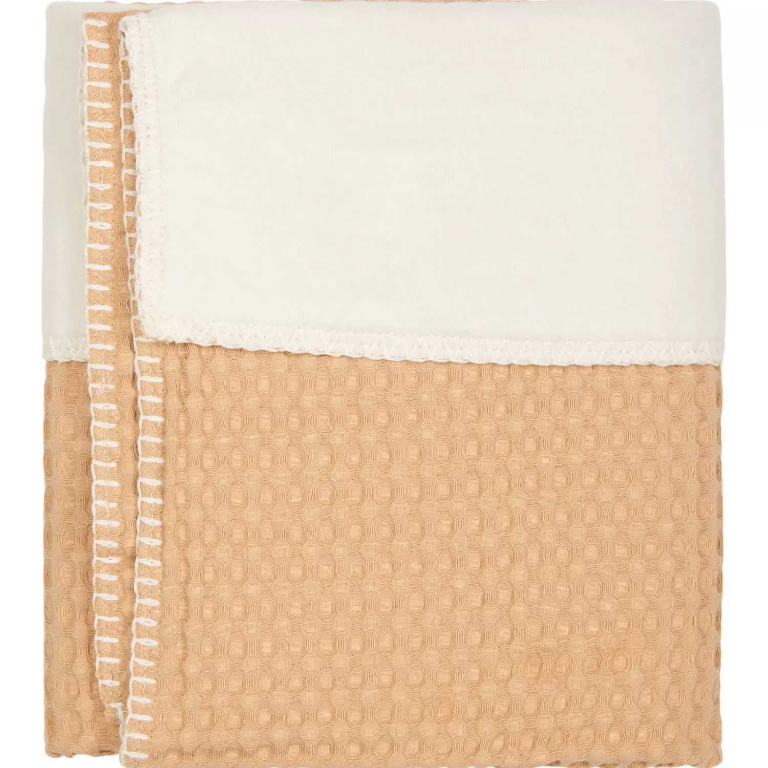 Koeka Ledikantdeken Cotton Fleece Wafel Amsterdam Straw Sale