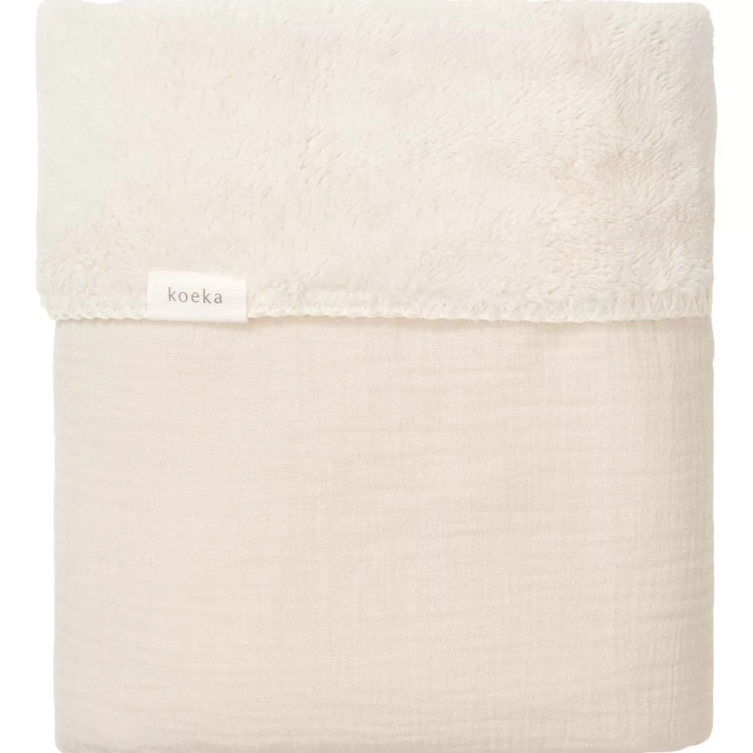 Koeka Ledikantdeken Teddy Faro Warm White New