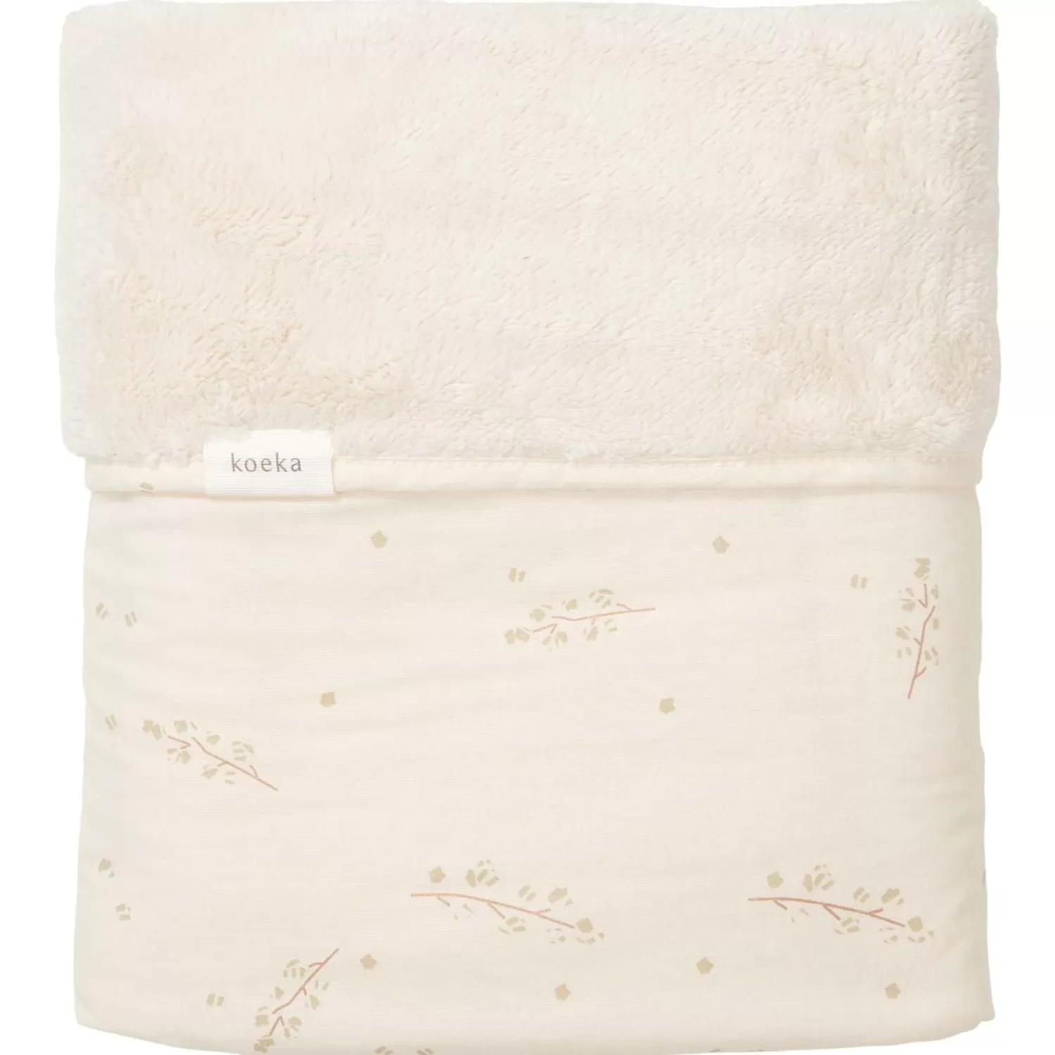 Koeka Ledikantdeken Teddy Reversible Coast Warm White Online