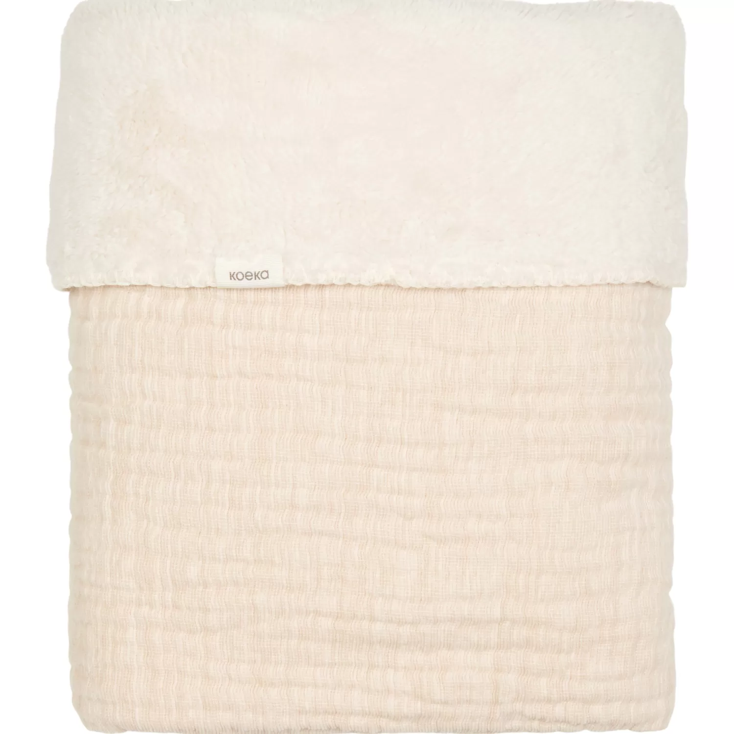 Koeka Ledikantdeken Teddy Rivoli Warm White Cheap