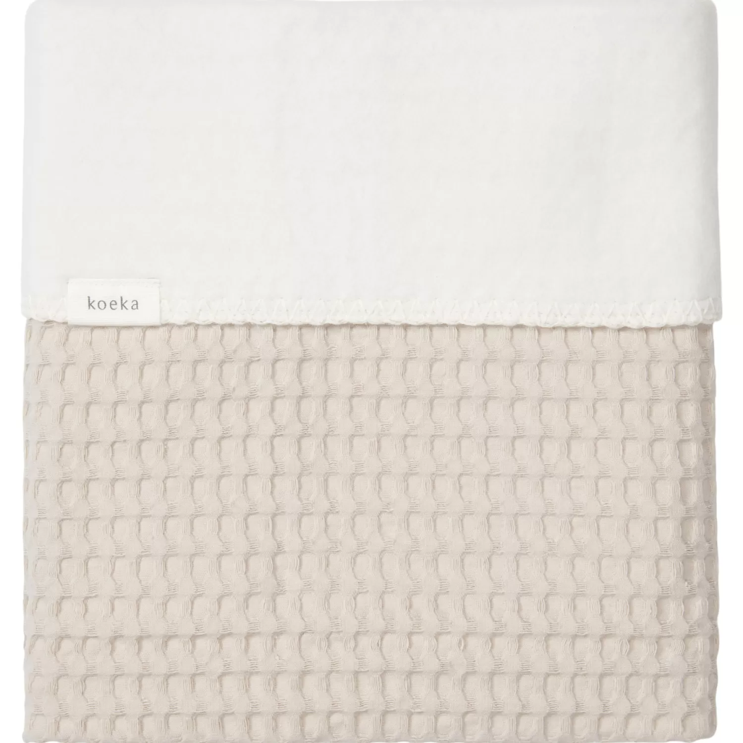 Koeka Wiegdeken Cotton Fleece Wafel Amsterdam Sand Flash Sale